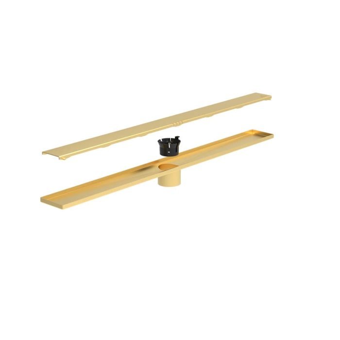 LINEAR DRAIN & STRAINER GOLD 28''