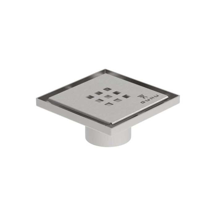 SQUARE DRAIN & STRAINER PLUS 4 1/2''