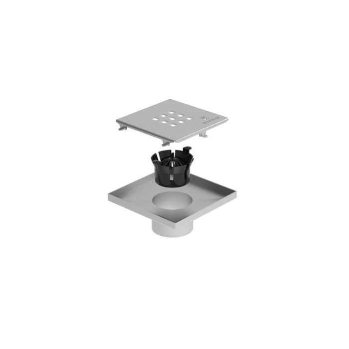 SQUARE DRAIN & STRAINER PLUS 4 1/2'' - Image 2