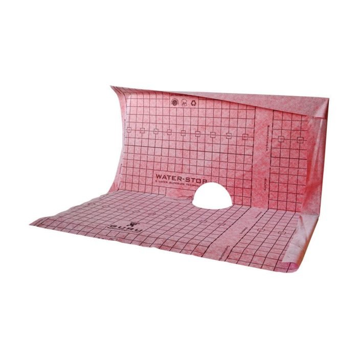 WATER-STOP HEAVY DUTY SHOWER TRAY 72" x 72" CENTER FOUR SLOPES