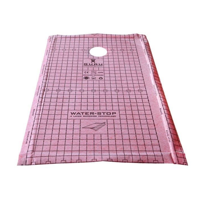 WATER-STOP HEAVY DUTY SHOWER TRAY 36" x 60" OFF CENTER FOUR SLOPES - Image 2