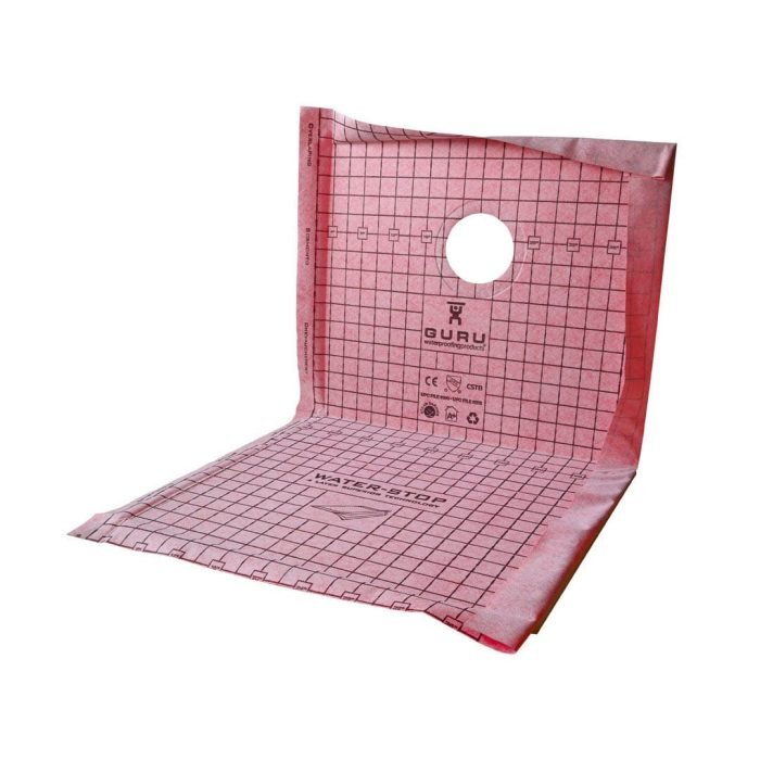 WATER-STOP HEAVY DUTY SHOWER TRAY 36" x 60" OFF CENTER FOUR SLOPES