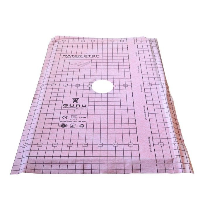 WATER-STOP HEAVY DUTY SHOWER TRAY 36" x 60" CENTER FOUR SLOPES - Image 3