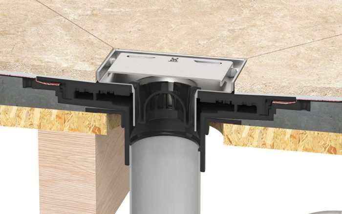 SQUARE DRAIN CONNECTOR ABS - Image 2