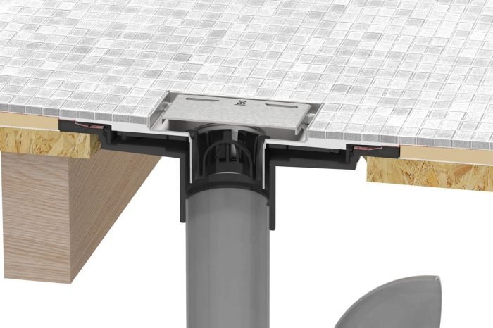 SQUARE DRAIN CONNECTOR ABS - Image 3